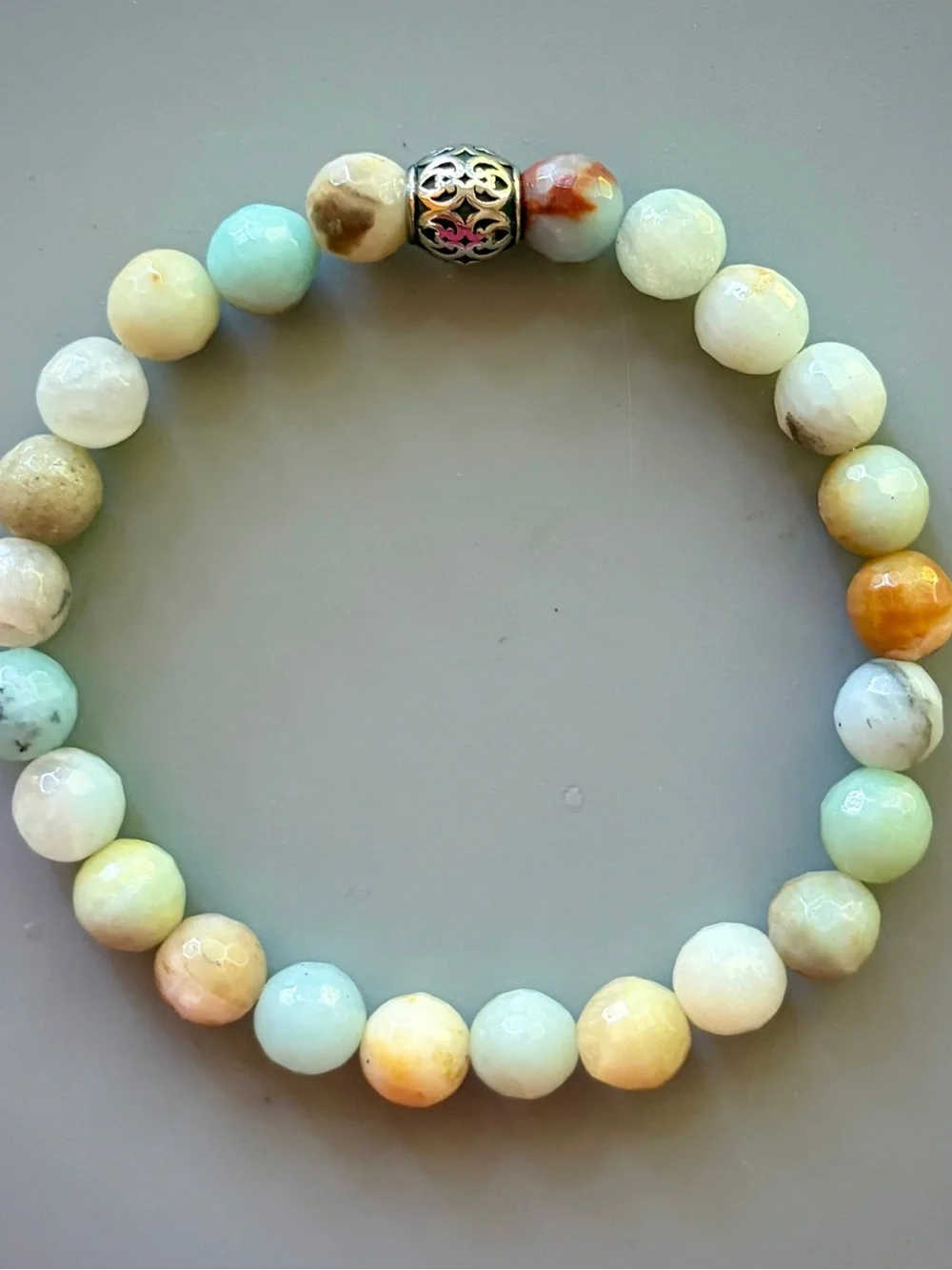Green Amazonite Handcrafted Bead Bracelet